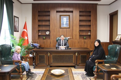 Minik Erva'dan, Kaymakamımız Sn. Fatih KAYA'ya Ziyaret